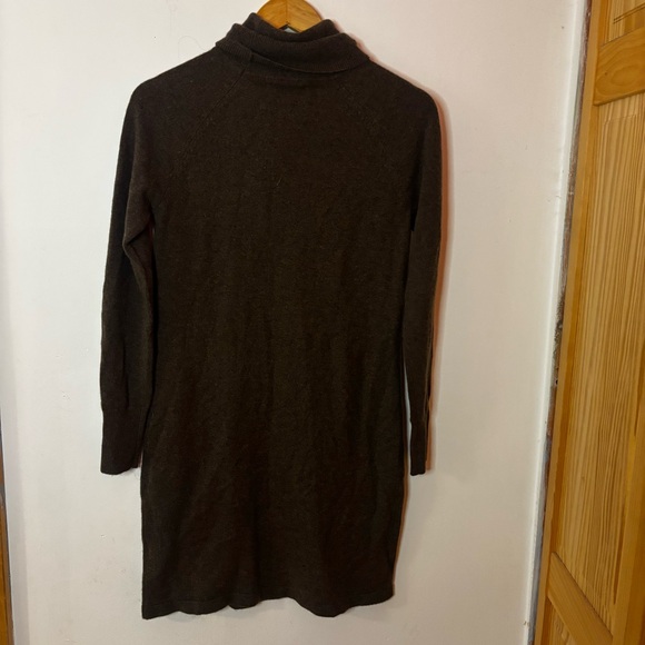 Mongolian Cashmere Turtleneck Sweater Dress - Picture 4 of 4